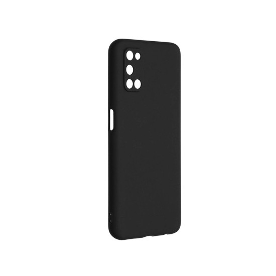 Silicone Case with Camera Shield for Oppo A52/A72/A92 Black